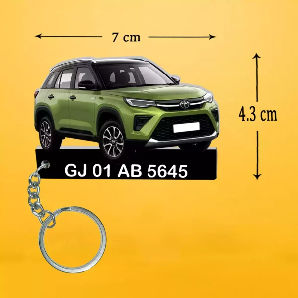 Toyota Urban Cruiser Hyryder Car Keychain With Color Option y