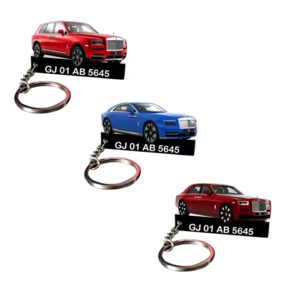 Rolls-Royce All Car Keychain With Color Option