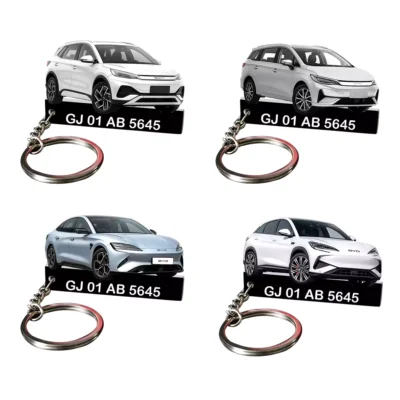 BYD All Car Keychain With Color Option & Number