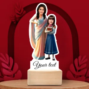 Best Teacher with Favourite Student Standee Caricature Gift-Knowledge & Care Edition