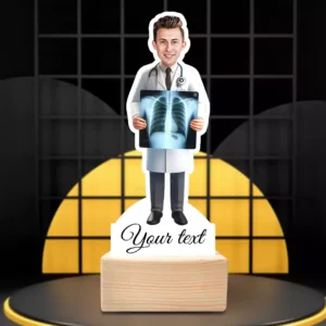 Diagnostic Hero Edition-Radiology Doctor Caricature Trophy