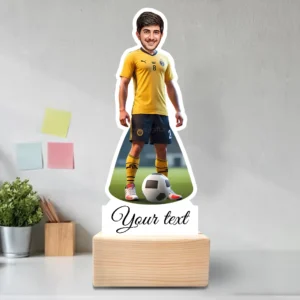 Football Passion Hero Caricature Gift-Dream Player Edition