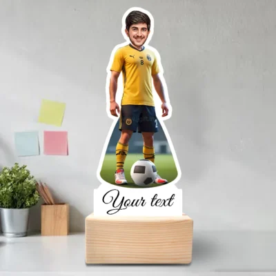 Football Passion Hero Caricature Gift-Dream Player Edition