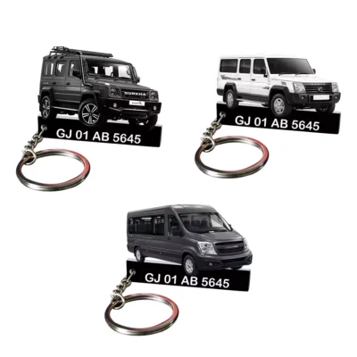 Force All Car Keychain With Color Option & Number