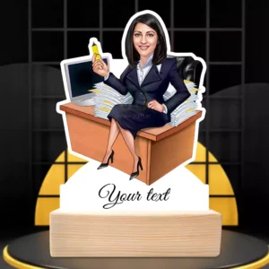 Leadership Icon Edition-Deadline Destroyer Manager Caricature, Corporate Manager Desk Showpiece