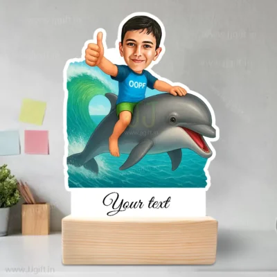 Little Explorer Edition-Dolphin Rider Showpiece Gift for Child, Junior Hero Dreams Journey to Wonderland cartoon