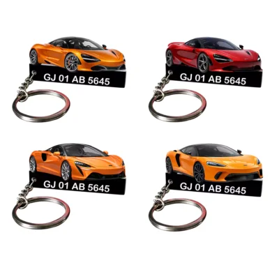 McLaren All Car Keychain With Color Option & Number
