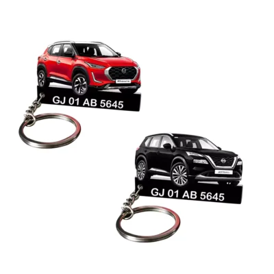 Nissan All Car Keychain With Color Option & Number