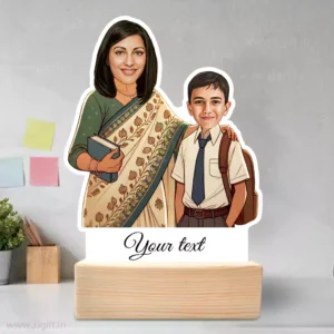 Personalized Guru Shishya Caricature Gift-Inspiring Minds Edition