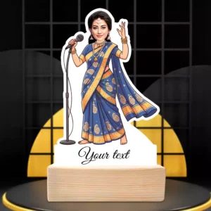 Sangeet Saraswati Edition-Classical Singer Personalized Caricature Standee Gift