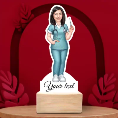 The Heart of the Hospital-Super Nurse Edition Showpiece Gift, Proud Nurse Caricature Gift