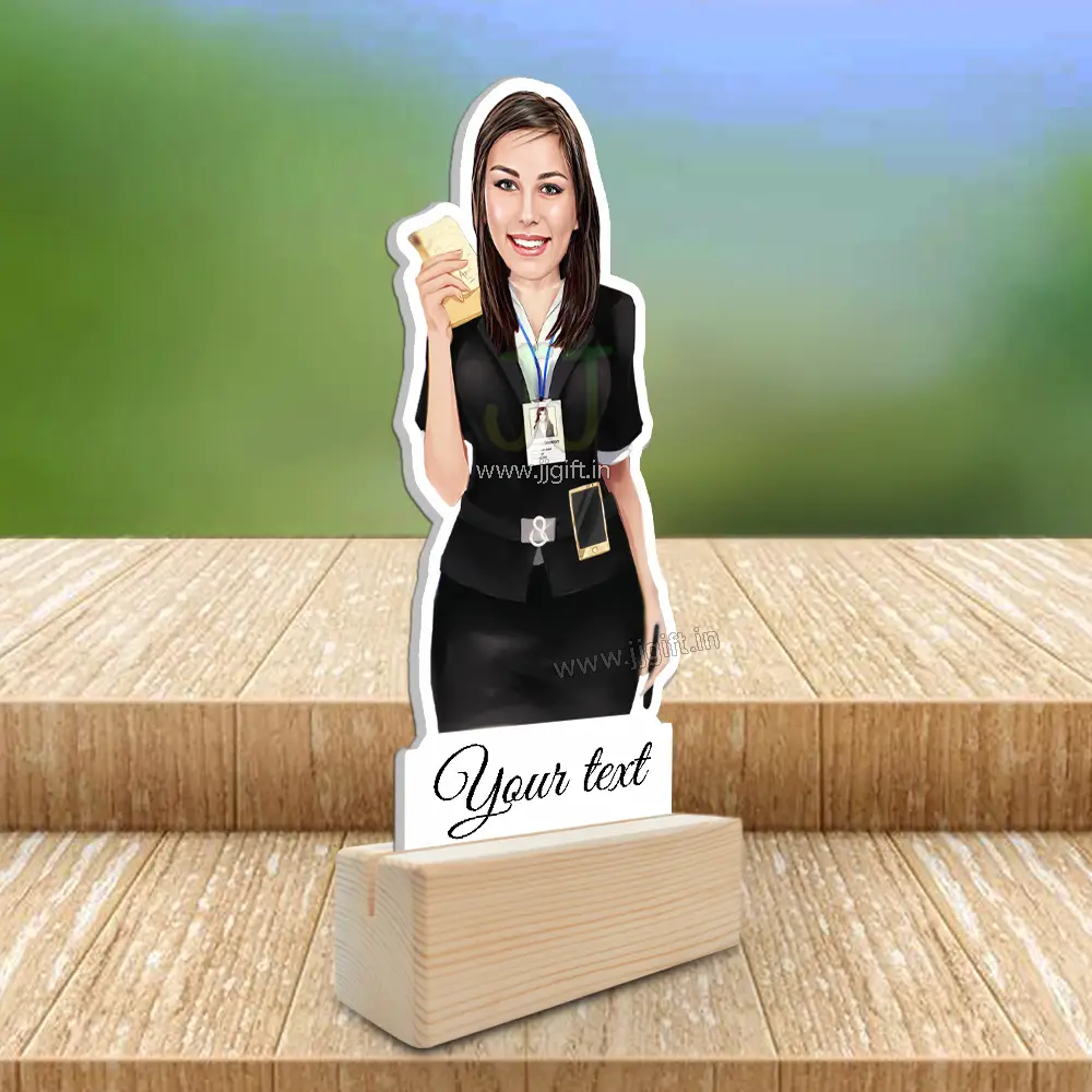 The Perfect Office Coordinator Showpiece-Corporate Star Edition, Unique Corporate Secretary Caricature Standee Gift - Image 2