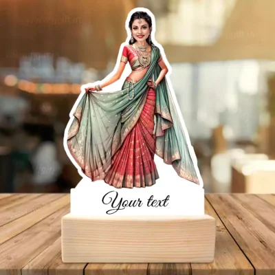 Timeless Beauty Edition-Elegant Saree Pose Showpiece Standee Gift
