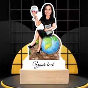 Travel Lady Caricature 1