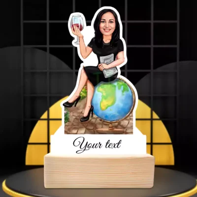 Travel Lady Caricature 1