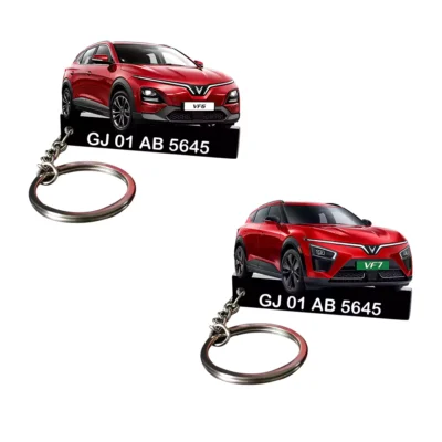 Vinfast All Car Keychain With Color Option & Number