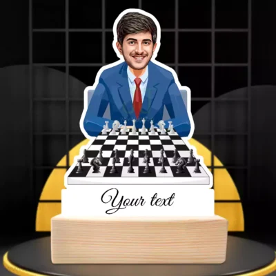 Winner Edition -Personalized Chess Player Showpiece Gift With Caption