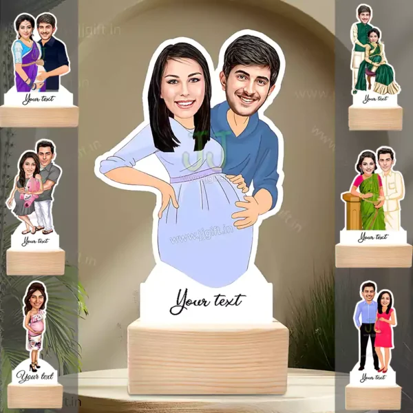 Personalized Pregnancy gift for her , Unique gift for pregnant couple