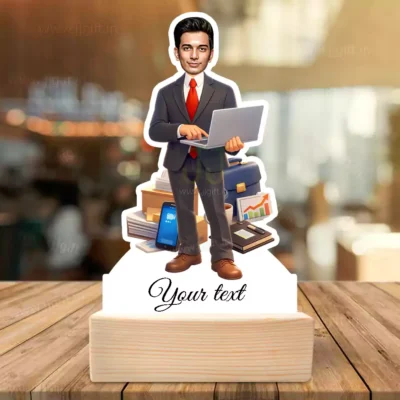 Personalized Corporate Professional Caricature Standee-Business Executive Theme Gift