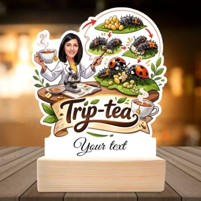 Personalized Entomologist Caricature Standee Gift, Present For Insect Scientist Standee Gift