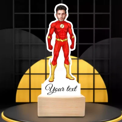 Custom Flash Caricature Standee Gift, Personalized Gift For Flash Fan
