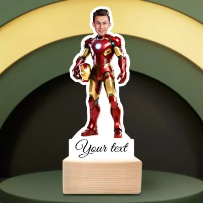 Custom Ironman Caricature Standee Gift, Personalized Present For Ironman Fan