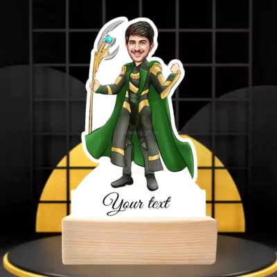 Custom Loki Caricature Standee gift, Personalized Present For Loki Fan
