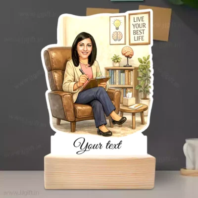 Unique Gifts For Female Psychologists, Custom Therapist Caricature Gift