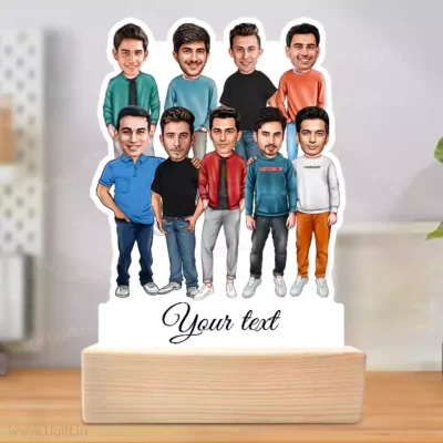 Friend Group Caricature Gift
