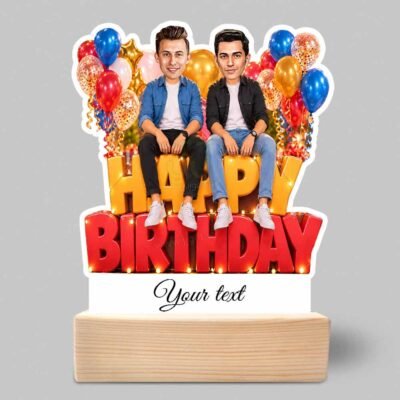 Custom Caricature Photo Gift for Best Friends, Personalized Birthday Acrylic Cutout Gift, Birhday Gift For Best Buddies