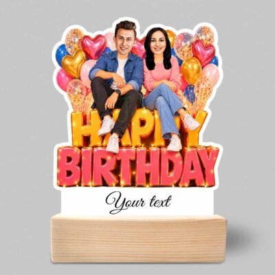 Custom Caricature Photo Gift for Couples & Best Friends Or Sibling, Personalized Birthday Acrylic Cutout Gift, Birhday Gift For Her