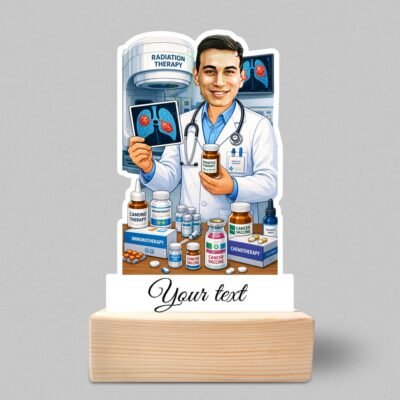Cancer Specialist Doctor Standee Gift, Personalized Tumor Doctor Caricature, Gift For Malignancy specialist or Cancer Consultant