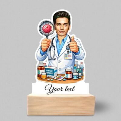 Oncologist Doctor Gifts, Standee Gift for Oncologist, Personalized Oncologist Caricature Gift